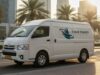 Chiller van rental Abu Dhabi with temperature-controlled refrigeration for food and pharmaceutical delivery