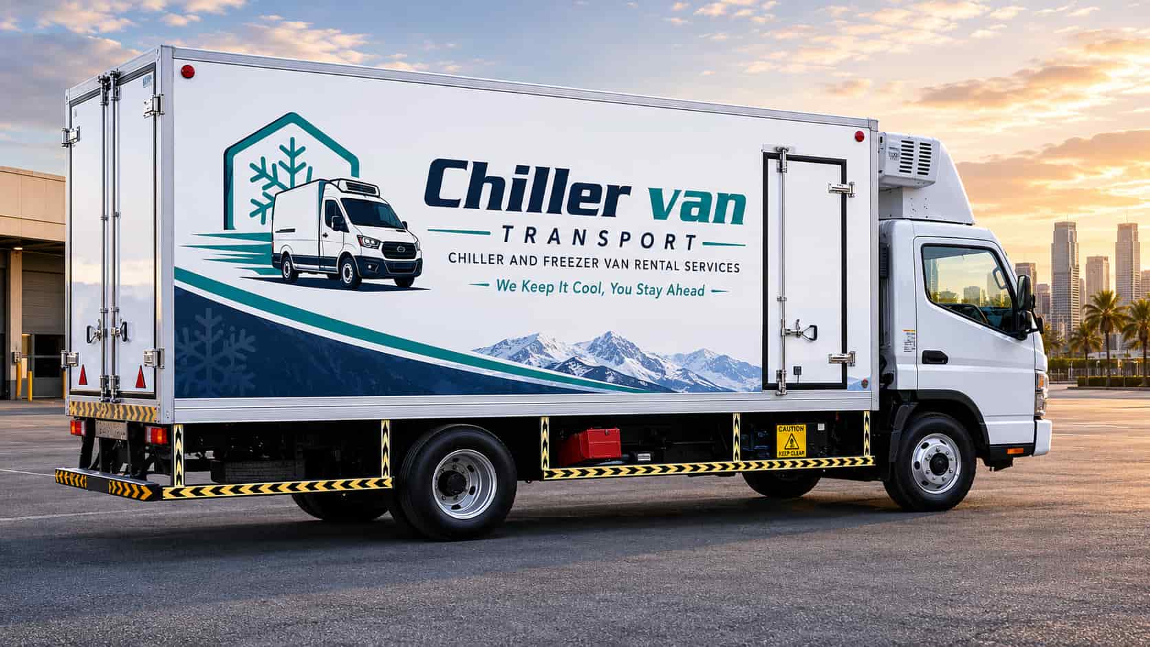 Refrigerated truck rental Dubai UAE – Chiller Van Transport