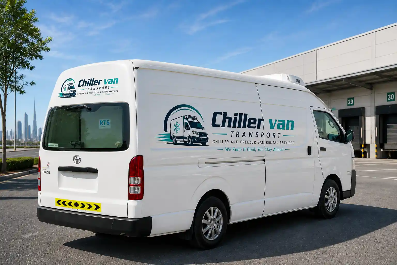 High roof van rental Dubai — Chiller Van Transport