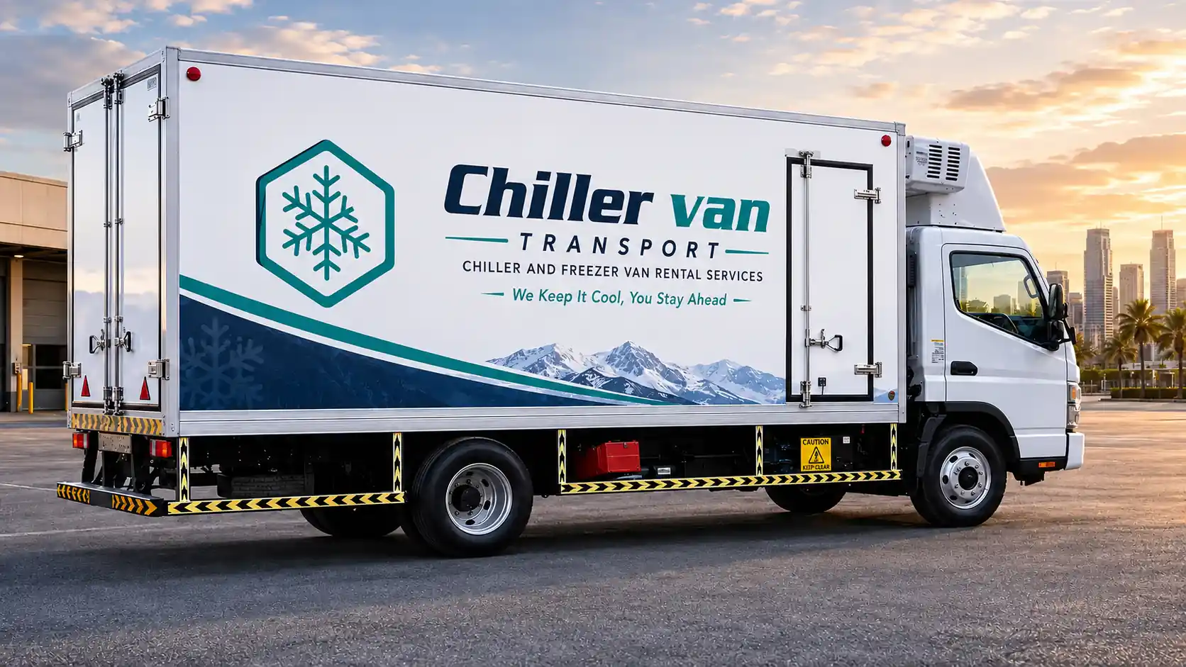 Refrigerated truck rental UAE — Chiller Van Transport