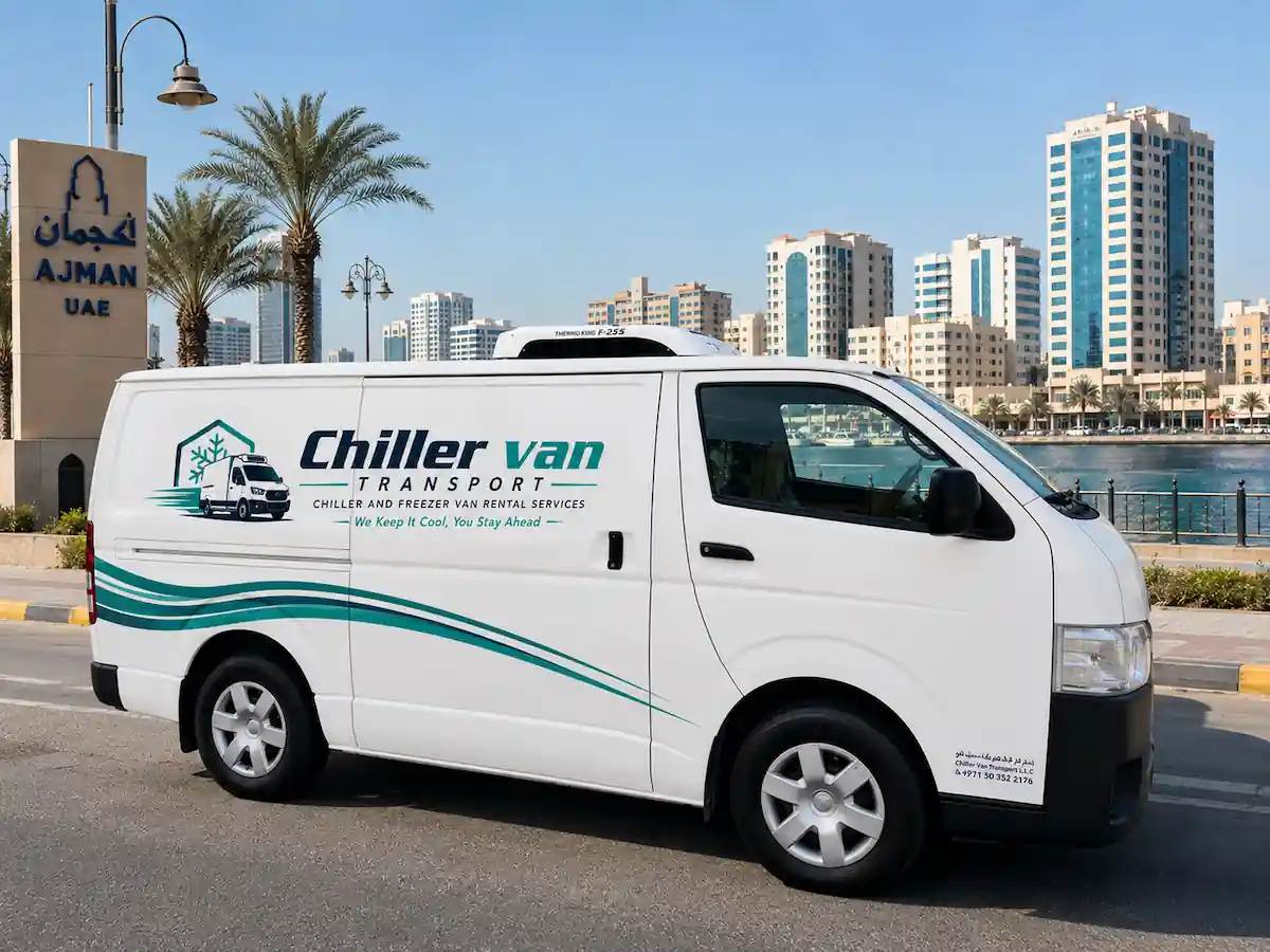 Chiller van rental in Ajman for free-zone companies and warehouses — Chiller Van Transport