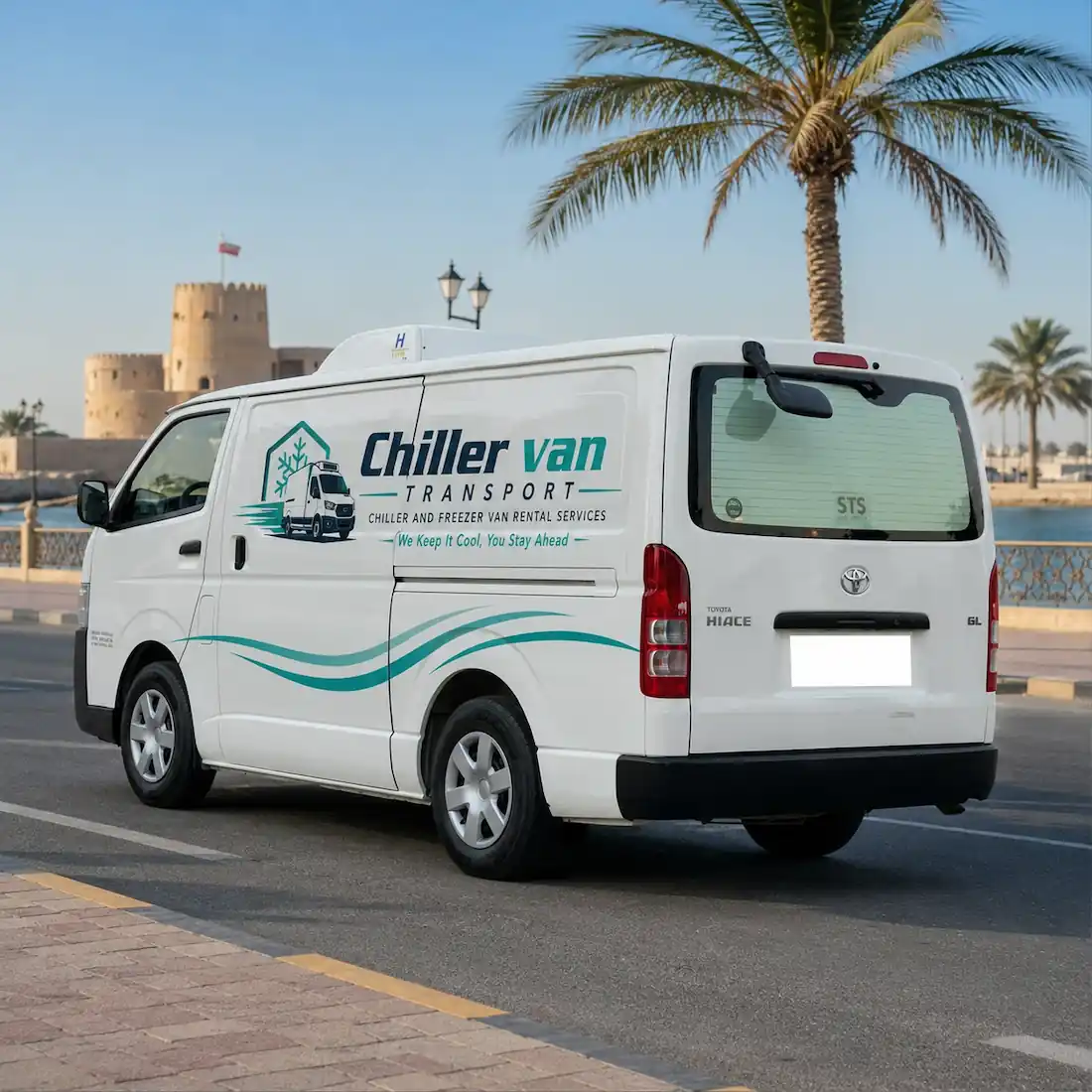 Chiller van rental in Umm Al Quwain for free-zone companies, fisheries and farms — Chiller Van Transport