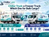 Chiller truck and freezer truck for bulk refrigerated transport in the UAE