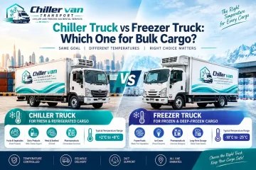 Chiller truck and freezer truck for bulk refrigerated transport in the UAE